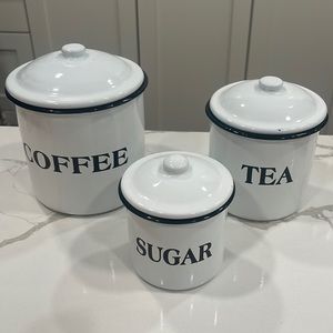 Coffee, Tea & Sugar Container Set